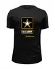 Заказать мужскую футболку в Москве. Футболка базовая U.S. ARMY от KinoArt - готовые дизайны и нанесение принтов.