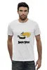 Заказать мужскую футболку в Москве. Футболка базовая Злые птицы от denis01001 - готовые дизайны и нанесение принтов.