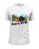 Заказать мужскую футболку в Москве. Футболка базовая Angry Birds от nastya500001@mail.ru - готовые дизайны и нанесение принтов.
