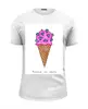 Заказать мужскую футболку в Москве. Футболка базовая Diamond ice cream от Полина Синдеева - готовые дизайны и нанесение принтов.