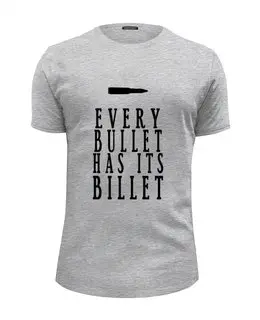 Заказать мужскую футболку в Москве. Футболка базовая BULLET от Aleksey Sinyakov - готовые дизайны и нанесение принтов.