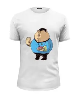 Заказать мужскую футболку в Москве. Футболка базовая Fat Spock от priceless - готовые дизайны и нанесение принтов.