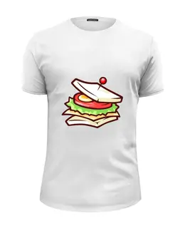 Заказать мужскую футболку в Москве. Футболка базовая Сендвич от Polilog - готовые дизайны и нанесение принтов.