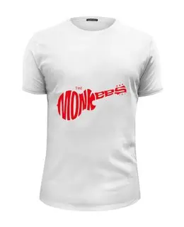 Заказать мужскую футболку в Москве. Футболка базовая The Monkees от Fedor - готовые дизайны и нанесение принтов.