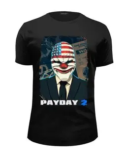 Заказать мужскую футболку в Москве. Футболка базовая Payday2 - Dallas от tutik_mutik@mail.ru - готовые дизайны и нанесение принтов.