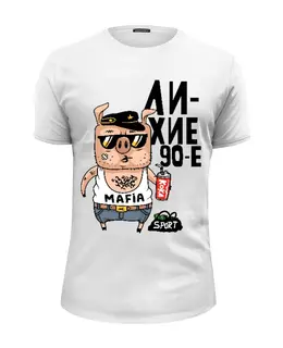 Заказать мужскую футболку в Москве. Футболка базовая футболки с животными, с пяточком от sanchezz111 - готовые дизайны и нанесение принтов.