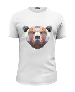 Заказать мужскую футболку в Москве. Футболка базовая Медведь от trend - готовые дизайны и нанесение принтов.