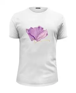 Заказать мужскую футболку в Москве. Футболка базовая орхидея высушеная Phalaenopsis от okonit - готовые дизайны и нанесение принтов.