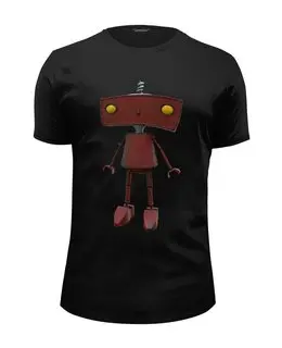 Заказать мужскую футболку в Москве. Футболка базовая Bad Robot от Дана Столыпина - готовые дизайны и нанесение принтов.