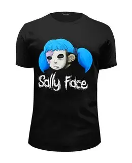 Заказать мужскую футболку в Москве. Футболка базовая Sally Face  от T-shirt print  - готовые дизайны и нанесение принтов.