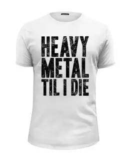 Заказать мужскую футболку в Москве. Футболка базовая Heavy Metal Art от Leichenwagen - готовые дизайны и нанесение принтов.