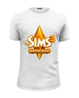 Заказать мужскую футболку в Москве. Футболка базовая The Sims 3 от THE_NISE  - готовые дизайны и нанесение принтов.