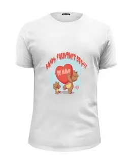 Заказать мужскую футболку в Москве. Футболка базовая День святого Валентина от aleks_say - готовые дизайны и нанесение принтов.