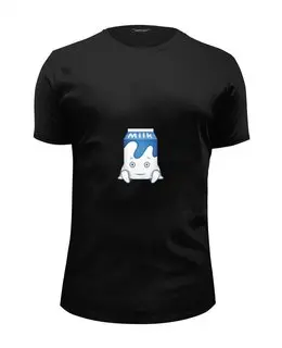 Заказать мужскую футболку в Москве. Футболка базовая Молоко от YellowCloverShop - готовые дизайны и нанесение принтов.