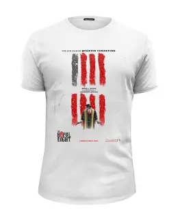 Заказать мужскую футболку в Москве. Футболка базовая Hateful Eight / Омерзительная восьмерка от KinoArt - готовые дизайны и нанесение принтов.