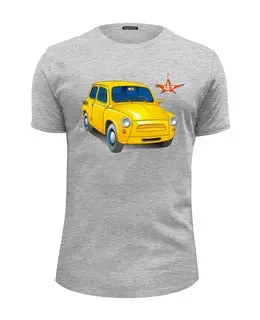 Заказать мужскую футболку в Москве. Футболка базовая Запорожец от торгаш - готовые дизайны и нанесение принтов.
