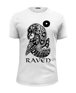 Заказать мужскую футболку в Москве. Футболка базовая Raven Brand от Raven - готовые дизайны и нанесение принтов.