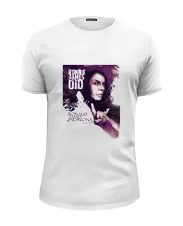 Заказать мужскую футболку в Москве. Футболка базовая Ronnie James Dio от Fedor - готовые дизайны и нанесение принтов.