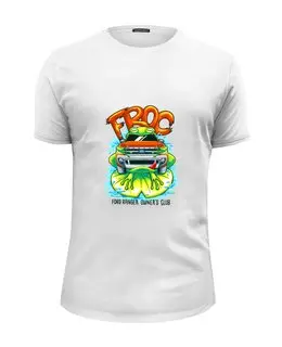 Заказать мужскую футболку в Москве. Футболка базовая AvtoFroc от T-shirt print  - готовые дизайны и нанесение принтов.