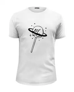 Заказать мужскую футболку в Москве. Футболка базовая Чупа - Сатурн от MariYang  - готовые дизайны и нанесение принтов.