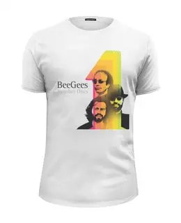 Заказать мужскую футболку в Москве. Футболка базовая BeeGees \ БиДжис от KinoArt - готовые дизайны и нанесение принтов.