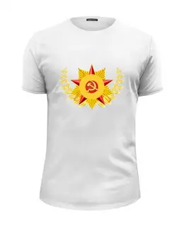 Заказать мужскую футболку в Москве. Футболка базовая Советский союз от THE_NISE  - готовые дизайны и нанесение принтов.