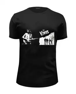 Заказать мужскую футболку в Москве. Футболка базовая The Kinks от Fedor - готовые дизайны и нанесение принтов.