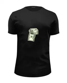 Заказать мужскую футболку в Москве. Футболка базовая Деньги в кармане от printik - готовые дизайны и нанесение принтов.