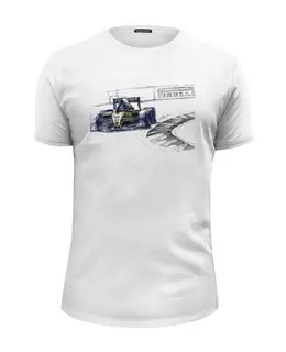 Заказать мужскую футболку в Москве. Футболка базовая Formula 1 от miks - готовые дизайны и нанесение принтов.