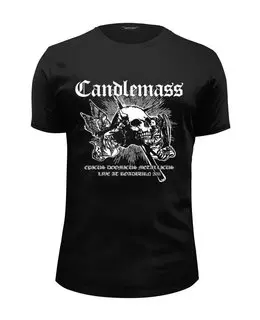 Заказать мужскую футболку в Москве. Футболка базовая Candlemass от geekbox - готовые дизайны и нанесение принтов.