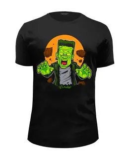 Заказать мужскую футболку в Москве. Футболка базовая HALLOWEEN (Frankenstein) от balden - готовые дизайны и нанесение принтов.