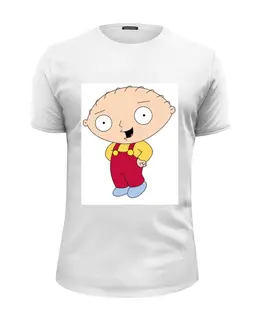 Заказать мужскую футболку в Москве. Футболка базовая Stewie Griffin Fun Mad от nick - готовые дизайны и нанесение принтов.