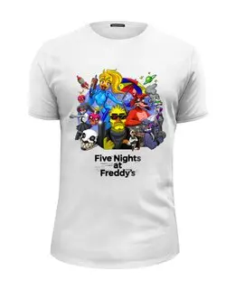 Заказать мужскую футболку в Москве. Футболка базовая ✪Five Nights at Freddy's✪ от balden - готовые дизайны и нанесение принтов.