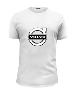 Заказать мужскую футболку в Москве. Футболка базовая Volvo от THE_NISE  - готовые дизайны и нанесение принтов.