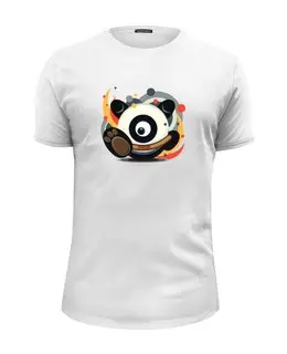 Заказать мужскую футболку в Москве. Футболка базовая Панда (Panda) от trugift - готовые дизайны и нанесение принтов.