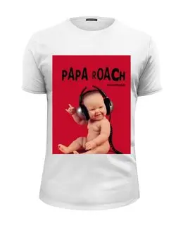 Заказать мужскую футболку в Москве. Футболка базовая papa roach - lovehate tragedy album от uri_star@ukr.net - готовые дизайны и нанесение принтов.