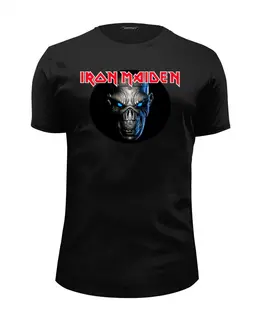 Заказать мужскую футболку в Москве. Футболка базовая Iron Maiden Band от Leichenwagen - готовые дизайны и нанесение принтов.