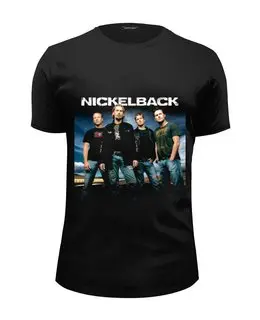 Заказать мужскую футболку в Москве. Футболка базовая Nickelback от Денис - готовые дизайны и нанесение принтов.