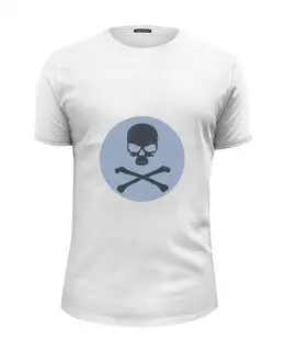 Заказать мужскую футболку в Москве. Футболка базовая Skull от YellowCloverShop - готовые дизайны и нанесение принтов.
