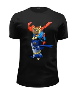 Заказать мужскую футболку в Москве. Футболка базовая Супергерои от T-shirt print  - готовые дизайны и нанесение принтов.