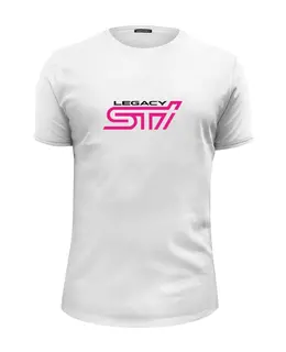 Заказать мужскую футболку в Москве. Футболка базовая SUBARU LEGACY STI (Subaru Club 161) от Евгений Лукьянов - готовые дизайны и нанесение принтов.