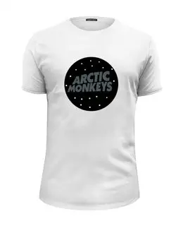 Заказать мужскую футболку в Москве. Футболка базовая Arctic Monkeys от cherdantcev - готовые дизайны и нанесение принтов.