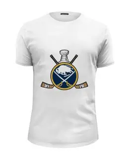 Заказать мужскую футболку в Москве. Футболка базовая Buffalo Sabres от kspsshop - готовые дизайны и нанесение принтов.