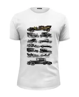 Заказать мужскую футболку в Москве. Футболка базовая Old Cars от TheAndarz  - готовые дизайны и нанесение принтов.