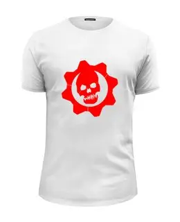 Заказать мужскую футболку в Москве. Футболка базовая Gears of War  от THE_NISE  - готовые дизайны и нанесение принтов.
