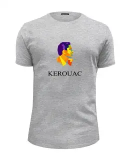 Заказать мужскую футболку в Москве. Футболка базовая Jack Kerouac от Bhaskar  - готовые дизайны и нанесение принтов.