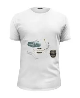 Заказать мужскую футболку в Москве. Футболка базовая In vino veritas от Тари  Танте - готовые дизайны и нанесение принтов.