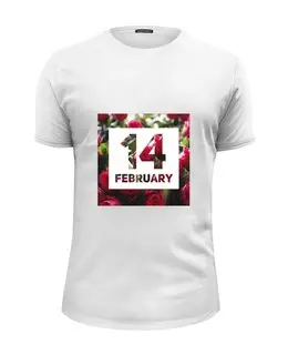 Заказать мужскую футболку в Москве. Футболка базовая День святого Валентина от AstArt - готовые дизайны и нанесение принтов.