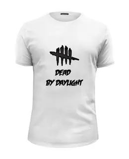 Заказать мужскую футболку в Москве. Футболка базовая Dead by Daylight от THE_NISE  - готовые дизайны и нанесение принтов.