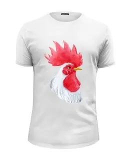 Заказать мужскую футболку в Москве. Футболка базовая Mr. White Rooster от Илья Щеблецов - готовые дизайны и нанесение принтов.